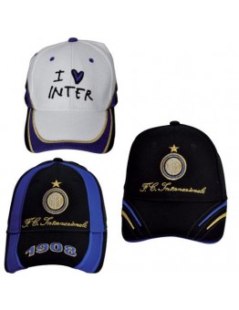 Cappellino in cotone con frontino Inter